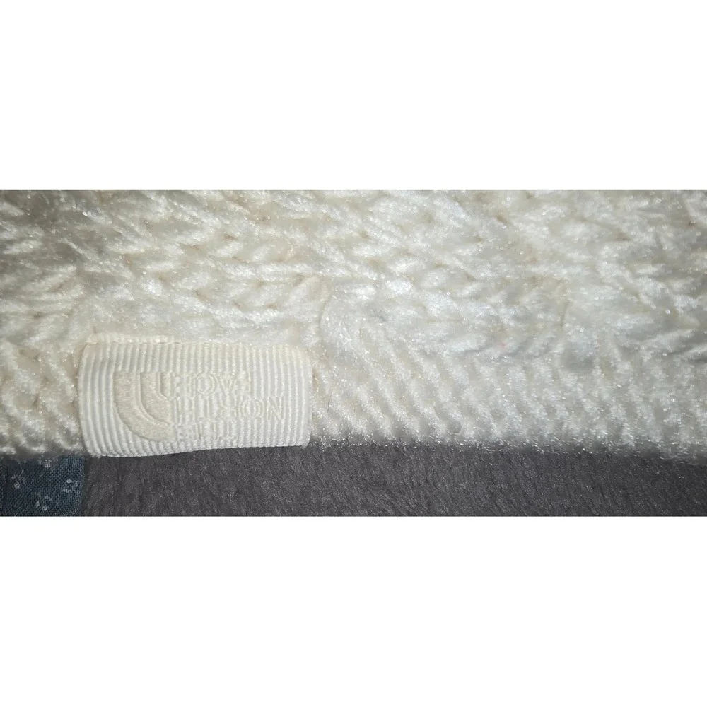 The North Face Minna Cable Knit Headband Cream‎ White Fleece Lined Womens One Sz